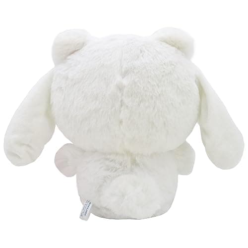 COAQAC Kawaii Cartoon White Bear Plush Toy - Super Soft Plush Animal Pillow, Adorable Cross-Dressing Series Doll, Gift for Girls and Kids (7.8inch) thumbnail 3