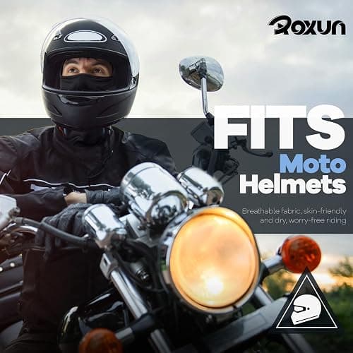 ROXUN Balaclava Ski Mask, 5 Pack Neck Gaiter Motorcycle Scarf, Summer Cooling UV Protector Men/Women thumbnail 2