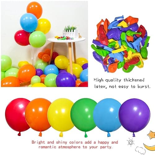 KAWKALSH Rainbow Balloon Arch Kit 111Pcs 18 12 5 Inch Latex Colorful Party Balloons Garland for Birthday Baby Shower Wedding Engagement Anniversary Christmas Party Decorations thumbnail 4