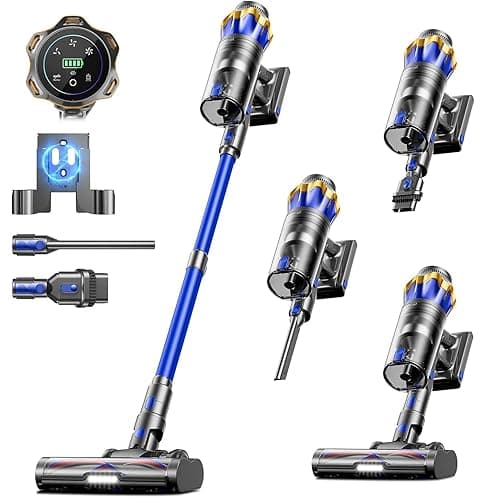 Cordless Vacuum Cleaner, Upgraded 650W 55KPA 70Mins Cordless Stick Vacuum Cleaner with Self-Standing and Touch Screen, Anti-tangle Wireless Vacumm, Vacuum Cleaners for Home/Pet Hair/Carpets/Floors - Image 1