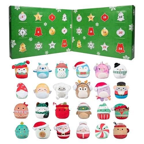 Christmas Plush Advent Calendar 2025 – Countdown with 24 Adorable 2.5" Mini Stuffed Animals, Soft Collectible Toys for Kids, Teens & Collectors - Perfect Holiday Surprise (B set Plush) - Image 1
