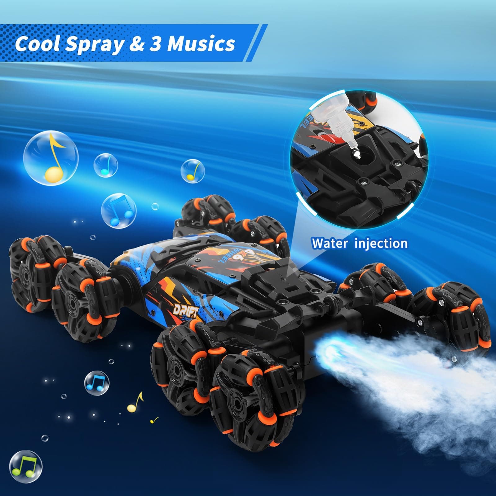 Gesture Sensing Remote Control Car, 8 Wheel Stunt RC Cars Toy for Boys Ages 6 7 8-12 13 14, Cool Kids Toys for 7 Year Old Boy | Best Birthday Gifts for 8 Year Old Boys thumbnail 6