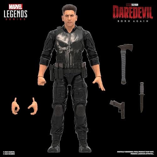 Marvel Legends Series Daredevil: Born Again Punisher Collectible 6-Inch Action Figure thumbnail 4
