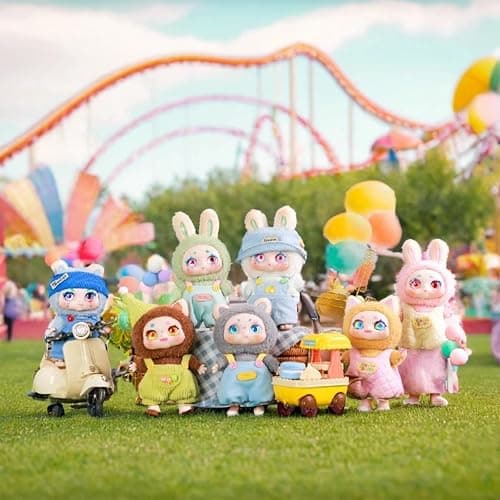 CALEMBOU Vinyl Plush Blind Box, Kimmon Mimon Series Plush Keychain Stuffed Blind Box, Kawaii 1 of 6 Possible Mystery Collectible Toys Cute Soft Animals Charm Birthday Gifts thumbnail 6