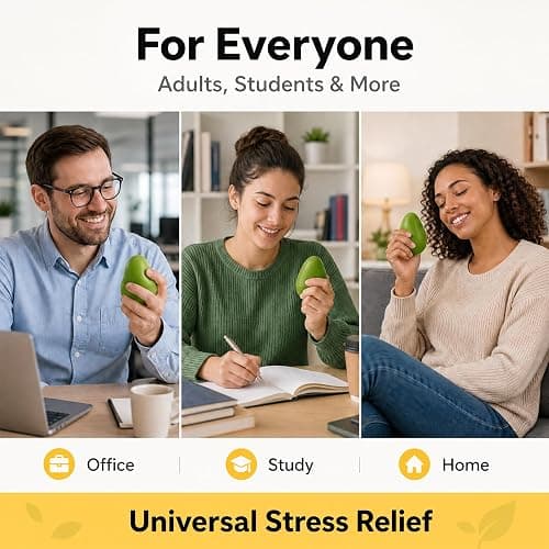 2Pack Premium Crunchy Mango Squishy Stress Ball, Thermochromic Green to Yellow Sensory Fidget Toy with Gentle Crunch Sound & Slow Rising Squeeze, ASMR Desk Toy, Anxiety Relief Gift for Office Home thumbnail 7