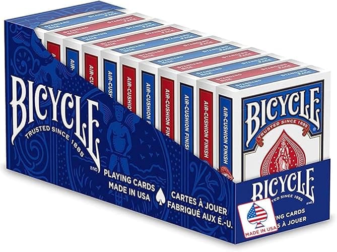 Bicycle Standard Rider Back Playing Cards, Poker Size, 12 Pack, Classic Decks of Cards for Poker, Blackjack, Casino Games & Family Game Night - Image 1