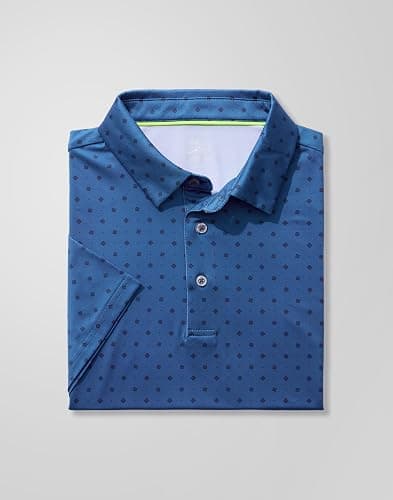 Obla Mens Golf Polo Shirts Short Sleeve Dry Fit Performance Moisture Wicking Casual Print Collared Golf Shirts for Men thumbnail 6