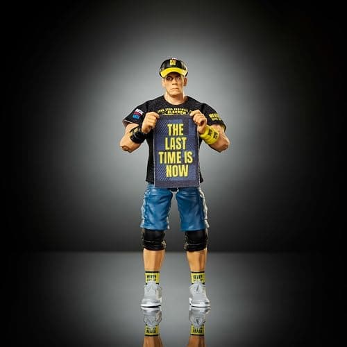Mattel WWE Elite Collection Top Picks Action Figures & Accessories Set, 6-inch Collectible John Cena with Swappable Hands & Ring Gear​ thumbnail 4