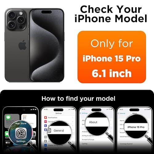 COFFKER Compatible with iPhone 15 Pro Case, Liquid Silicone Case, Full Body Shockproof Protective Cover Slim Thin Phone Case with Soft Anti-Scratch Microfiber Lining, 6.1 inch-Stone thumbnail 7