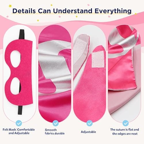 Mizzuco Kids Capes,Boys Grils Costume Halloween Supplies Dress up for 3-12 Years Old thumbnail 5