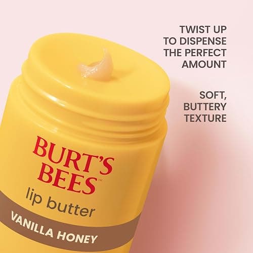 Burt's Bees Vanilla Honey Lip Butter Balm, 0.5 Oz. | Repairs Dry Lips, 24 Hour Hydration, Locks in Moisture, Shea and Mango Butter, Antioxidant Rich Vitamin E, Twist Up Dispenser thumbnail 6