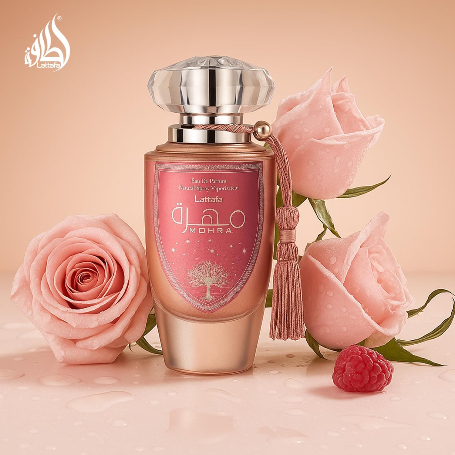 Lattafa Mohra Silky Rose Edp 100Ml Spray thumbnail 7