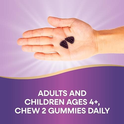 Nature’s Way Sambucus Elderberry Immune Support Gummies for Kids & Adults* with Black Elderberry Extract, Vitamin C, Vitamin D3, and Zinc, 60 Gummies (Packaging May Vary) thumbnail 6