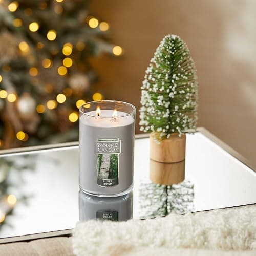 Yankee Candle, Silver Birch Scented Candle, 22oz Large 2-Wick Tumbler with up to 110 Hour Burn Time thumbnail 2