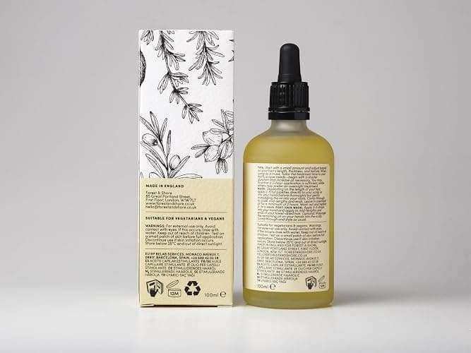 Forest & Shore Hair Growth Oil, 100% Natural, with Caffeine, Biotin, Castor , Argan & Rosemary, Effective Serum for Damaged Hair thumbnail 9