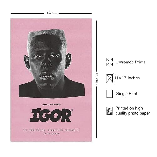 Christ-EZ IGOR - Hip-Hop/Rap Album Cover POSTER Cool Wall Decor Art Print posters for room aesthetic - Matte Poster Frameless Gift 11 x 17 inch(28cm x 43cm) thumbnail 2