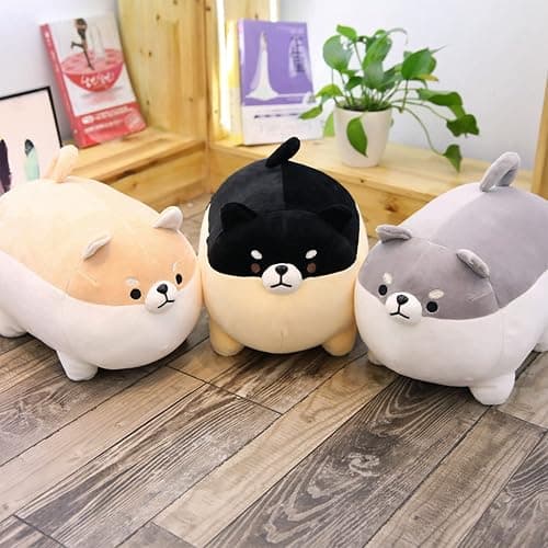 FLORVIV 19.6" Fat Dog Plush Pillow Shiba Inu, Cute Corgi Stuffed Animals Plushies Toy Doll Festival thumbnail 6