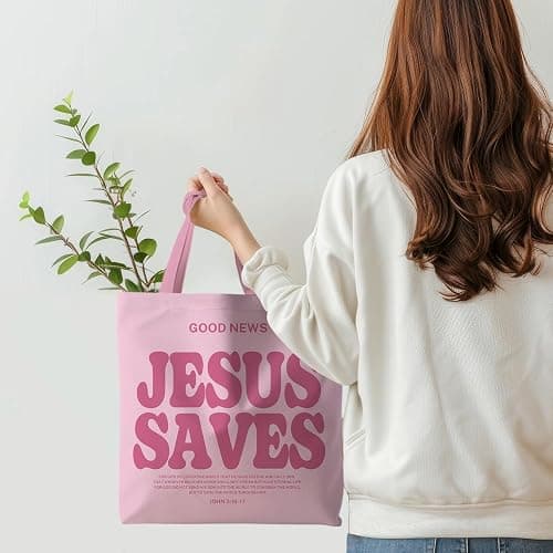 ignytiger Tote Bag - Christian Gifts for Women, Canvas Bags with Bible Verse Designs thumbnail 4
