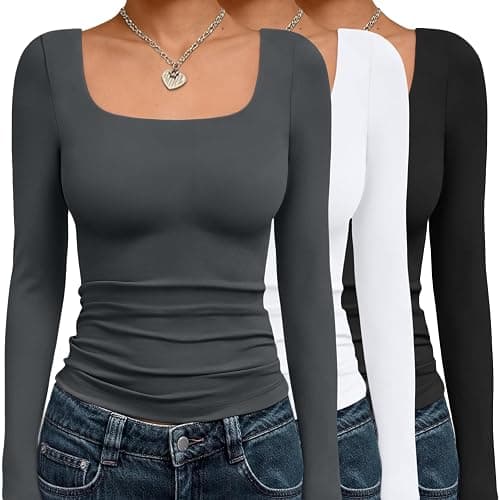 Blacks and whites long sleeve cropped pack! - Image 1