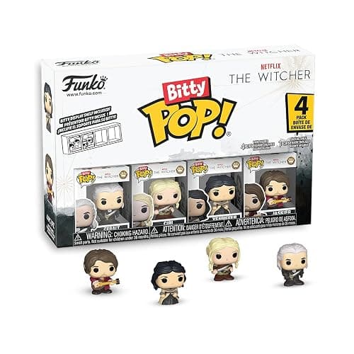 Funko Pop! Bitty: Netflix - Geralt, Jaskier, Ciri, and Yennefer - 0.9 Inch (2.2 Cm) - The Witcher Collectable - Stackable Display Shelf Included - Gift Idea - Party Bags Stocking thumbnail 3