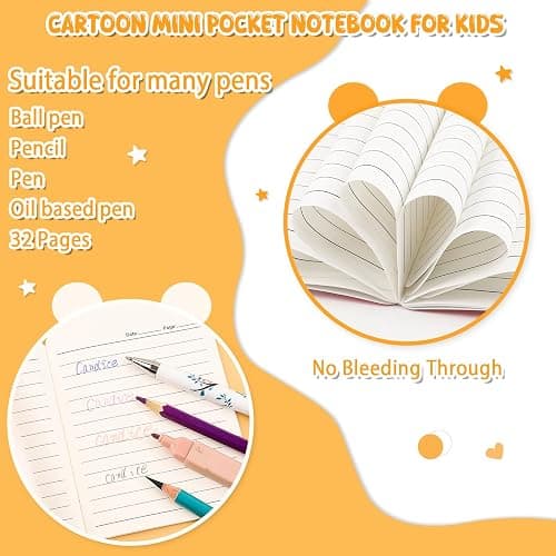 BESARME 24 Packs Mini Notebooks for Kids, Cute Animal Small Pocket Notepads Lined Mini Journal Easter Basket Stuffers Classroom Prizes Gifts Birthday Party Favors thumbnail 4