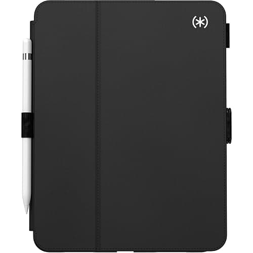 Speck Case for iPad Pro 10th Generation 10.9 Inch - Drop & Camera Protection, Slim Multi Range Stand, Apple Pencil Holder - Black/Black/White thumbnail 2