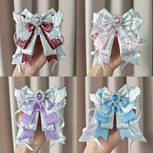Pdxnyxx Kawaii Anime Lolita Bow Lace Silk Bag Accessories Charms Backpack Purse Charm for Handbags Preppy Aesthetic Stuff thumbnail 7