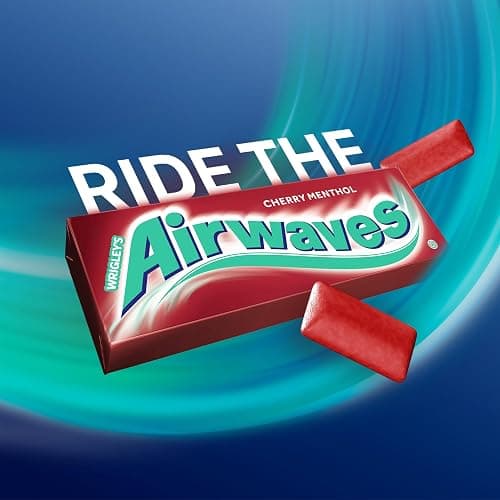 Airwaves Kaugummi Zuckerfrei, Cherry Menthol, 30 x 10 Dragees, Großpackung Chewing Gum, Mit Natürlichem Menthol, Kaugummi ohne Zucker mit Minz Frische (300 Dragees) thumbnail 2