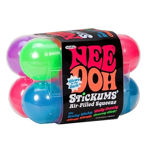 Schylling NeeDoh Stickums' - Sensory Squeeze Toy - Sticky Surface - 1.5" Wide - Color May Vary (Pack of 1) - Image 1