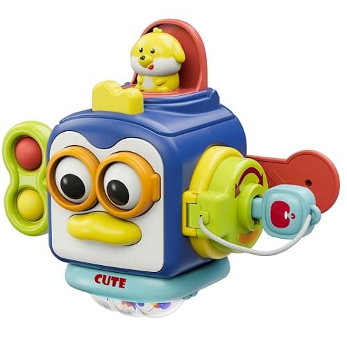 OSIMILY Montessori Toys for 1 Year Old,Sensory Toys for Toddlers 1-3,Baby Travel Activities Busy Board Cube,Fine Motor Skills Educational Toys,Birthday Gift for Kids Aged 6, 9, 10, 12, 18 Months - Image 1