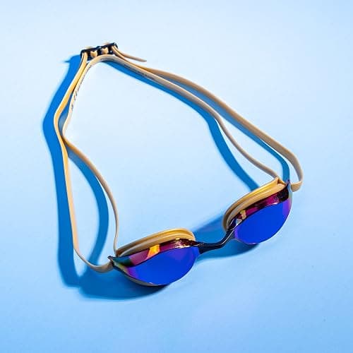 ARENA Unisex Python Racing Swim Goggles for Men and Women Anti-Fog No Leak Max Comfort Dual Strap, Mirror/Non-Mirror Lens thumbnail 7