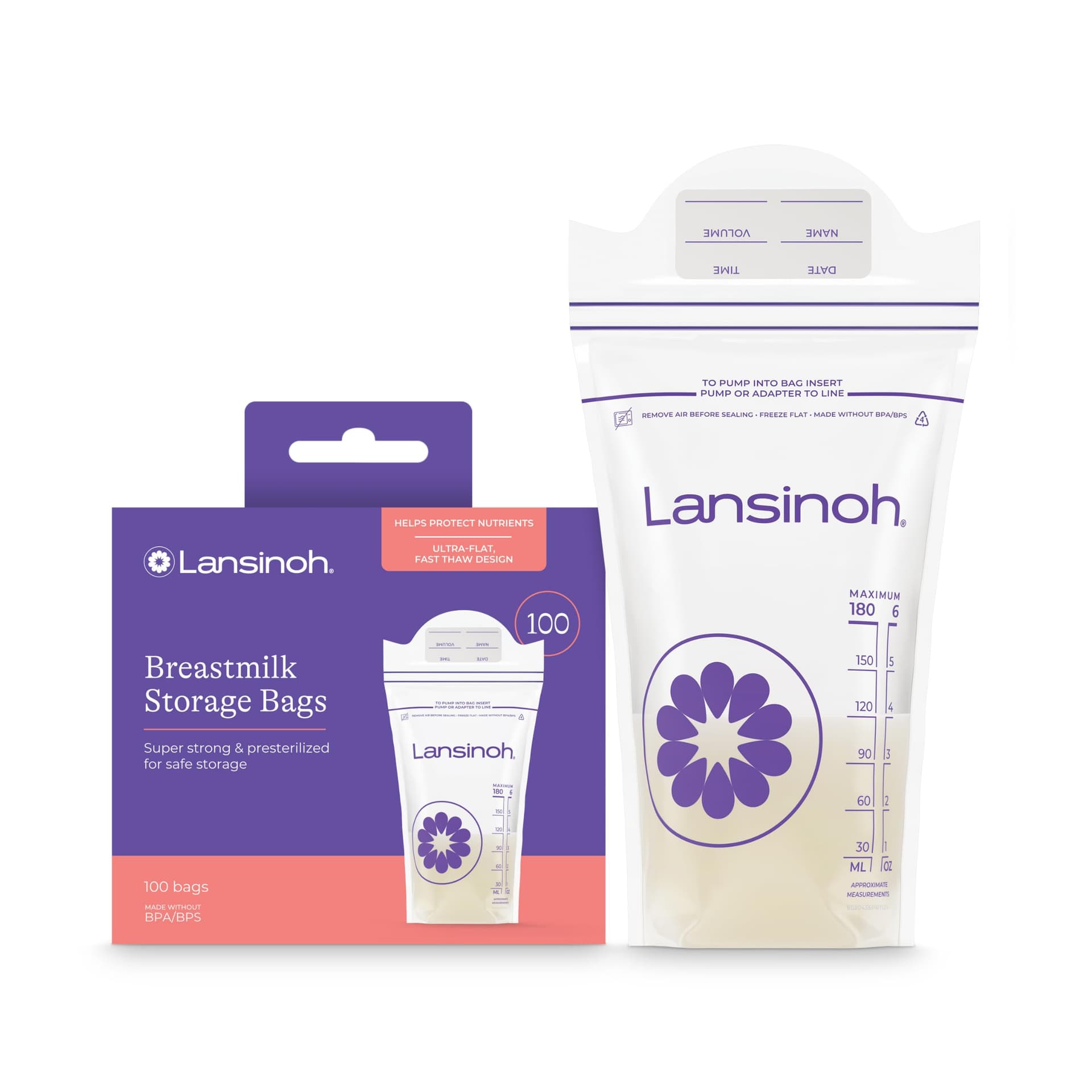 Breastmilk Storage Bags - 100 pack - Image 1