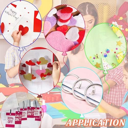 CheeMuii 3 Pieces Metal Handheld Paper Punch Single-Hole Tag Punch Set with Plastic Handle for Circle Holes for DIY Craft Tag thumbnail 7