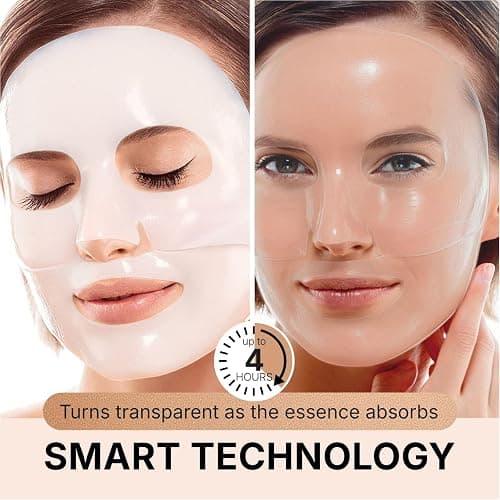 VIABEAUTY Bio Collagen Face Mask with PDRN and Hyaluronic Acid - Hydrogel Collagen Mask Overnight - Deep Hydrating, Glass Skin, Firming & Rejuvenating Skincare| 1.41oz(40g) x 4ea thumbnail 2