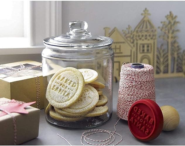 Le’raze 3pc Canister Sets for Kitchen Counter + Labels & Marker - Glass Cookie Jars with Airtight Lids - Food Storage Containers with Lids Airtight for Pantry - Flour, Sugar, Coffee, Christmas gift. thumbnail 4