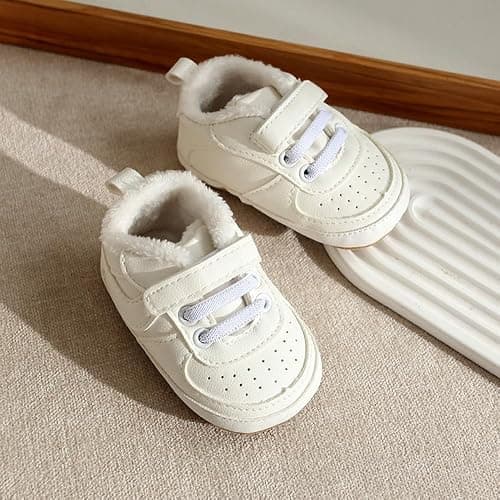 Clowora Unsex Baby Shoes Boys Girls Infant Sneakers Non-Slip Soft Rubber Sole Toddler Crib First Walker Lightweight Shoes thumbnail 2