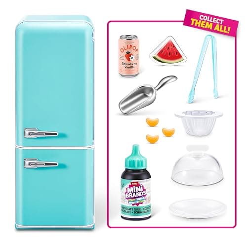 Mini Brands Fill The Fridge Playset w/UV Light by ZURU, Collectibles, DIY, Resin Play, Exclusive Recipe, NOT Edible, 8+ thumbnail 6