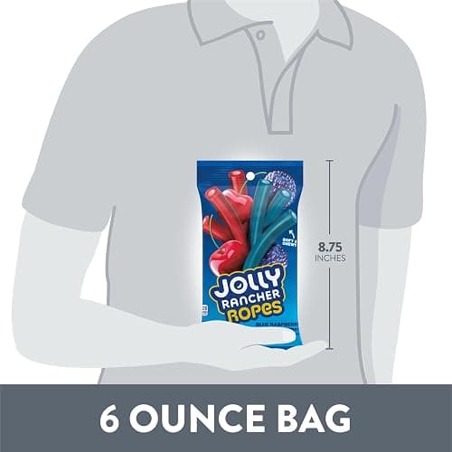 JOLLY RANCHER Ropes Blue Raspberry and Cherry Flavored Candy Bag, 6 oz (Pack of 2) thumbnail 9