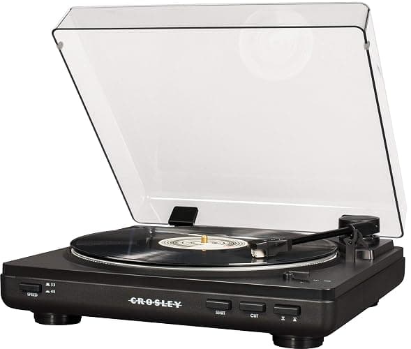 Crosley T400D-BK Fully Automatic Bluetooth 2-Speed Turntable Record Player with Built-in Preamp, Black thumbnail 3