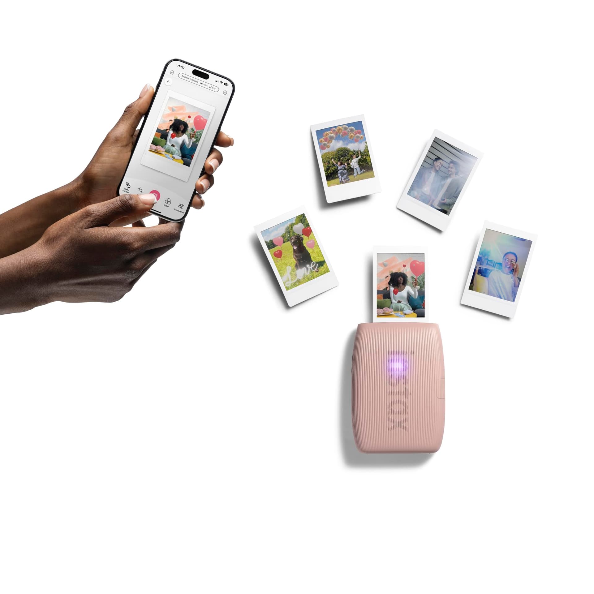 Instax Fujifilm Mini Link 3, Rose Pink thumbnail 5