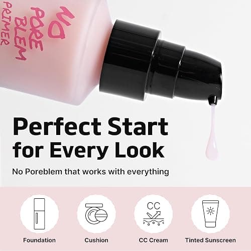 TOUCH IN SOL No Poreblem Primer – Pore Primer for Korean Makeup, Mattifying Primer for Oily Skin, Pore Eraser for Large Pores, Blurring Finish from K Beauty (1.01 fl.oz/30ml) thumbnail 7