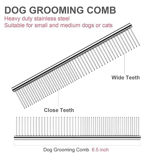 FAIGEO Dog Grooming Scissors with Safety Round Tips Stainless Steel Professional Dog Grooming Kit - Thinning, Curved Scissors and Comb for Cat Pet (Pink 4 in 1) thumbnail 5