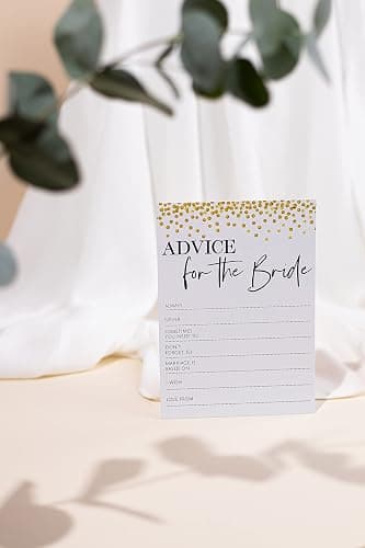 Huxters Hen Party Accessories – 20 Pcs Advice for The Bride Card Games – Luxurious Design with Printed Template – Ultra-Thick 350GSM Paper – Great for Bachelorette and Hen Party thumbnail 5