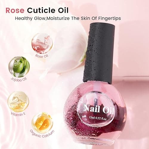 Yokilly Dual Nail Soak off Bowl: Acetone Acrylic Remover Kit - Soak Off Bowls for Gel Nail Polish Dip Powder Cuticle Remover - Nail Soaking Manicure Bowl with 15ml Rose Cuticle Oil for Salon Home thumbnail 3