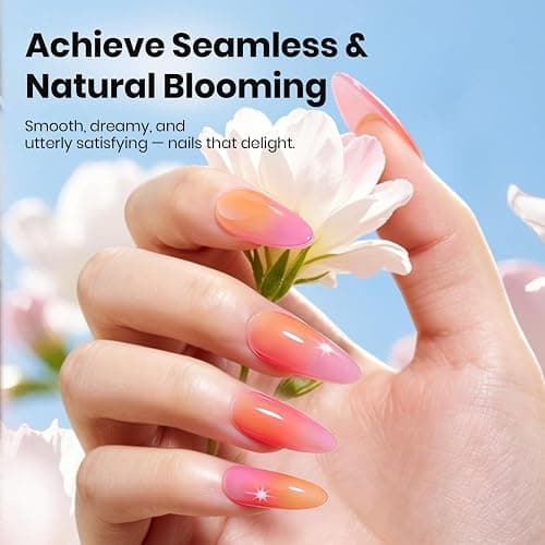 Beetles Blooming Gel 15ml Clear Uv Led Aura Nails Gel Polish for Spreading Effect Marble Natural Stone Watercolor Floral Print Soak off Diy Nail Art Design Manicure Gift for Women thumbnail 2