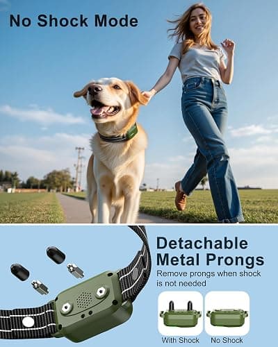 Jugbow Dog Shock Collar - 4500FT Dog Training Collar with Remote, IPX8 Waterproof Electric Dog Collar with 4 Training Modes, Security Lock, Rechargeable eCollar for 10-120lbs Small Medium Large Dogs thumbnail 5