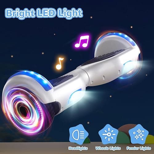 SISIGAD Scooter, 6.5" Flash Wheels & Corlorful LED Lights, All for Girls Boys Kids Ages 6+ thumbnail 4