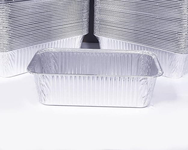 Disposable Loaf Pans with Lids, 50 Pack, 8.5x4.5" Bread Pans, Food Storage Containers, Heavy-duty 2lb Aluminum Loaf Pans, Pastry Boxes, Perfect for Baking Storing and Street Treats Takeout thumbnail 4