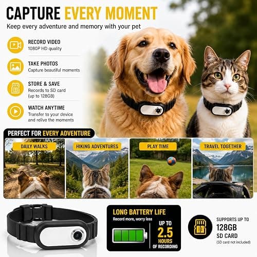 TOYDYLAN Cat Collar Camera for Cats thumbnail 6