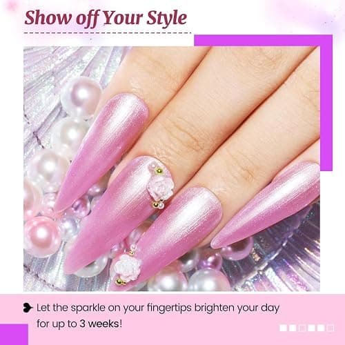 JODSONE 20 Glitter Color Gel Nail Polish Kit 3 Bottles of No Wipe Base Coat Glossy and Matte Top Coat Gel Polish Set High Shine Gorgeous thumbnail 4